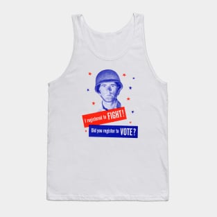 1950s Did You Register To Vote Tank Top
